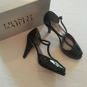 Franco Sarto "Irony" Black Patent, 9